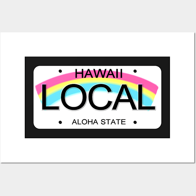 Local Hawaii License Plate Wall Art by Mel's Designs